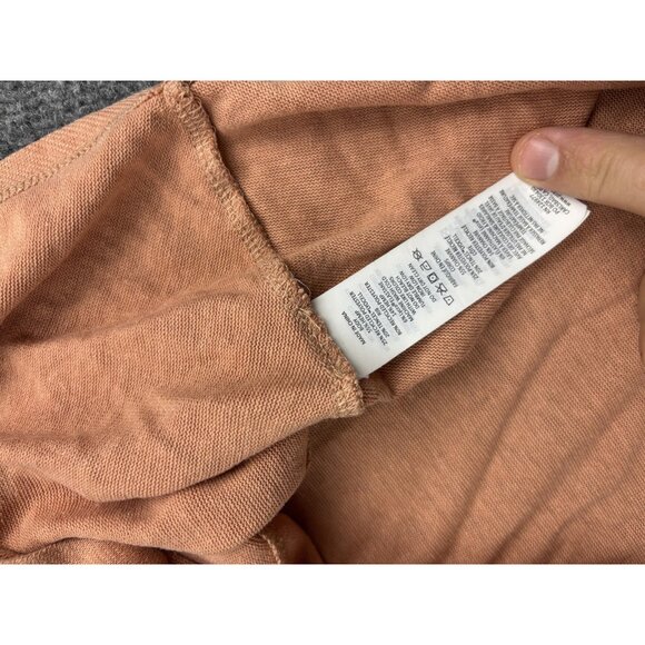 Prana Dress Womens Medium Peach Sleeveless Fit Flare High Low Hem Knit Casual - Picture 8 of 9